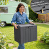Homall 31 Gallon Outdoor Deck Box In Resin with Seat