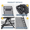 Lacoo Zero Gravity Chair Patio Outdoor Foldable Lawn Lounge Chair Reclining Chair with Adjustable Pillow Pack of 2