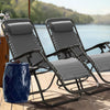 Lacoo Zero Gravity Chair Patio Outdoor Foldable Lawn Lounge Chair Reclining Chair with Adjustable Pillow Pack of 2