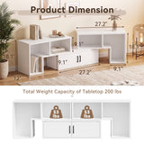 Homall Modular TV Stand, Adjustable Entertainment Center Up to 76 Inches with Storage Cabinet, Stackable Media Console for Living Room, Bedroom and Small Spaces