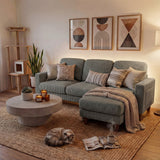 Homall Cloud Modular Sectional Sofa 3 Seat L-Shaped Cloud Oversized Sofa Couch for Living Room, Apartment and Small Space