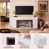 Homall 70'' TV Stand for TVs up to 80'', Modern Entertainment Center with Storage Cabinets, Open Media Shelf, Wood TV Console for Living Room