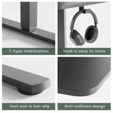 Homall 67"W V-Shaped Electric Sit-Stand Desk L-Shaped Tabletop Ergonomics Standing Desk Height Adjustable Computer Desk, Black
