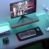 Homall Gaming Desk PC Computer Table Racing Style Home Office Desk Z Shaped Carbon Fiber Desktop Gamer Workstation with Monitor Stand Cup Holder and Headphone Hook