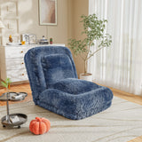 Homall Human Foldable Lazy Sofa Bed Recliner Sofa - Multi-Functional Lazy Sofa with 2 Soft Pillows, Ergonomic Design & Multiple Adjustable Angles for Living Room Bedroom Reading Nook