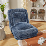 Homall Human Foldable Lazy Sofa Bed Recliner Sofa - Multi-Functional Lazy Sofa with 2 Soft Pillows, Ergonomic Design & Multiple Adjustable Angles for Living Room Bedroom Reading Nook
