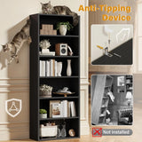 Homall 6-Shelf Standing Bookcase, Sturdy Storage for Home Office, Living Room,Beige