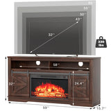 Homall Adjustable Television Stands, Fiberboard White, 59.00 x 15.70 x 32.00 Inches, 136.28 lb