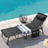 Homall Outdoor Lounge Chair Foldable Chair Adjustable Height Patio Lounge Chair,Suitable for Beach,Lawn and Pool,Beige