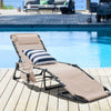 Homall Outdoor Lounge Chair with Sauna Foldable Chair Adjustable Height Patio Lounge Chair,Suitable for Beach,Lawn and Pool