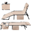 Homall Outdoor Lounge Chair with Sauna Foldable Chair Adjustable Height Patio Lounge Chair,Suitable for Beach,Lawn and Pool