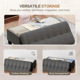Homall 47.2" Linen Storage Ottoman Bench, 340LBS, Slow-Close Hinge, High Density Foam