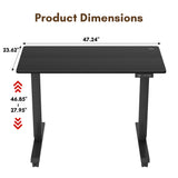 Homall Standing Desk Adjustable Height Stand Up Desk Height Adjustable Office Desk with High Memory Function
