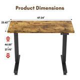 Homall Standing Desk Adjustable Height Stand Up Desk Height Adjustable Office Desk with High Memory Function