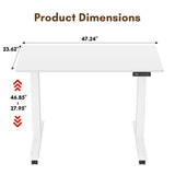 Homall Standing Desk Adjustable Height Stand Up Desk Height Adjustable Office Desk with High Memory Function
