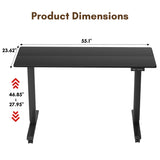 Homall Standing Desk Adjustable Height Stand Up Desk Height Adjustable Office Desk with High Memory Function