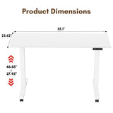 Homall Standing Desk Adjustable Height Stand Up Desk Height Adjustable Office Desk with High Memory Function