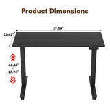 Homall Standing Desk Adjustable Height Stand Up Desk Height Adjustable Office Desk with High Memory Function