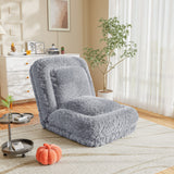 Homall Human Foldable Lazy Sofa Bed Recliner Sofa - Multi-Functional Lazy Sofa with 2 Soft Pillows, Ergonomic Design & Multiple Adjustable Angles for Living Room Bedroom Reading Nook