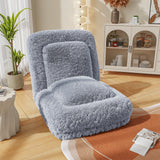 Homall Human Foldable Lazy Sofa Bed Recliner Sofa - Multi-Functional Lazy Sofa with 2 Soft Pillows, Ergonomic Design & Multiple Adjustable Angles for Living Room Bedroom Reading Nook