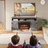 Homall Fireplace TV Stand in Wood - Adjustable Shelves & Large Storage Entertainment Center