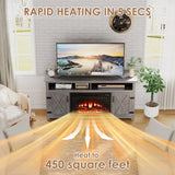 Homall Fireplace TV Stand in Wood - Adjustable Shelves & Large Storage Entertainment Center
