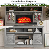 Homall Adjustable Television Stands, Fiberboard White, 59.00 x 15.70 x 32.00 Inches, 136.28 lb