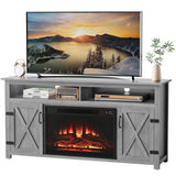 Homall Fireplace TV Stand in Wood - Adjustable Shelves & Large Storage Entertainment Center