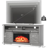 Homall Adjustable Television Stands, Fiberboard White, 59.00 x 15.70 x 32.00 Inches, 136.28 lb