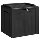 Homall 31 Gallon Outdoor Deck Box In Resin with Seat, Black