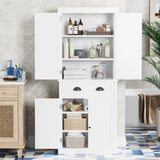 Homall 72 "H Kitchen Storage Cabinet, Multi-Shelf Storage Cabinet with Storage Drawers Storage Cabinet for Kitchen and Living Room,White