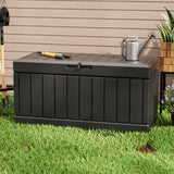 Homall 82 Gallon Outdoor Storage in Resin Deck Box Lockable Deck Box