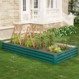 Homall Galvanized Raised Garden Bed Planter Raised Beds Outdoor Garden Boxes Large Metal Planter Box Steel Kit for Vegetables Flowers Herb
