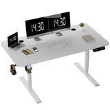 Homall Electric Height Adjustable Standing Desk, Large 55 inch Sit Stand up Desk, Home Office Computer Desk Memory Preset with T-Shaped Metal Bracket