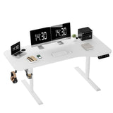 Homall Electric Height Adjustable Standing Desk, Large 55 inch Sit Stand up Desk, Home Office Computer Desk Memory Preset with T-Shaped Metal Bracket