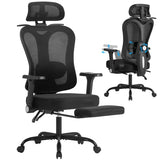 Homall Ergonomic Office Chair with Footrest, High Back Mesh Computer Desk Chair with Adjustable Headrest, Armrest & Back Support