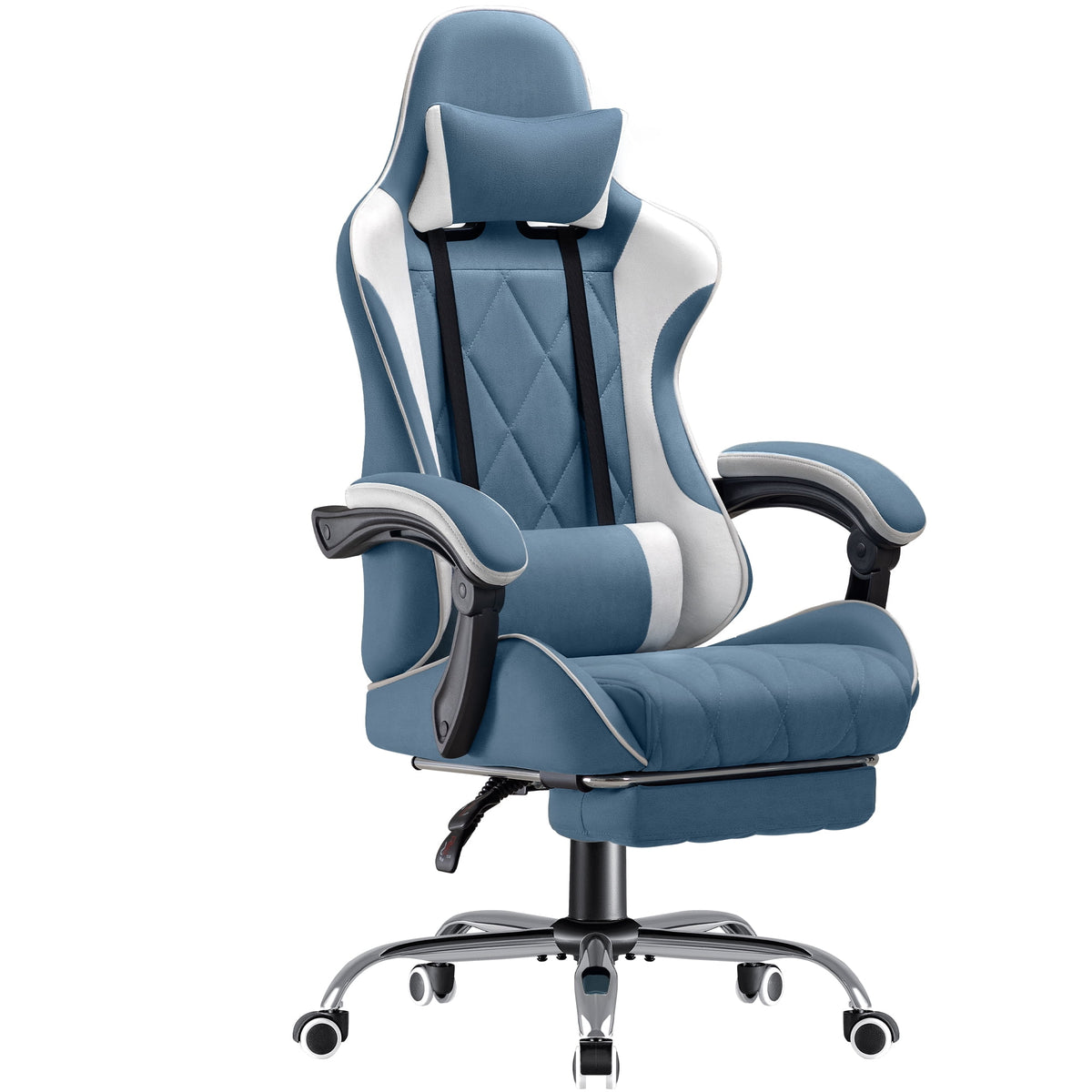 Homall Gaming Chair Fabric Computer Chair Massage Game Chair Cloth Off