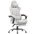 Homall Gaming Chair Fabric Computer Chair Massage Game Chair Cloth Office Chair with Headrest, Lumbar Support & Footrest