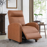 Homall Recliner Chair Padded Seat Pu Leather for Living Room Single Sofa Recliner Modern Recliner Seat Club Chair Home Theater Seating