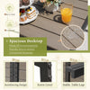 Homall 7-Piece Outdoor Dining Set, 6 Textilene fabric Patio Armchairs & Rectangular Dining Table with Metal Frame, Brown