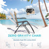 Homall Set of 2 Zero Gravity Chair Patio Reclining Chair with Adjustable Angle Foldable Lawn Lounge Chair