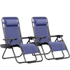 Homall Set of 2 Zero Gravity Chair Patio Reclining Chair with Adjustable Angle Foldable Lawn Lounge Chair