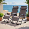 Lacoo Zero Gravity Chair Patio Outdoor Foldable Lawn Lounge Chair Reclining Chair with Adjustable Pillow Pack of 2