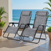 Lacoo Zero Gravity Chair Patio Outdoor Foldable Lawn Lounge Chair Reclining Chair with Adjustable Pillow Pack of 2