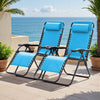 Lacoo Zero Gravity Chair Patio Outdoor Foldable Lawn Lounge Chair Reclining Chair with Adjustable Pillow Pack of 2