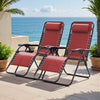 Lacoo Zero Gravity Chair Patio Outdoor Foldable Lawn Lounge Chair Reclining Chair with Adjustable Pillow Pack of 2