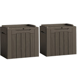 Homall 31 Gallon Outdoor Deck Box In Resin with Seat, Black