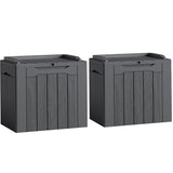 Homall 31 Gallon Outdoor Deck Box In Resin with Seat, Black