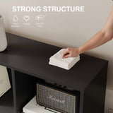 Homall Cube Bookshelf 3-Layer Modern Bookcase with Legs, Retro Wooden Bookshelf Storage Organizer Bookshelf, Independent Open Bookshelf, Bedroom, Living Room, Office