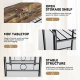 Homall 3 Piece Wood and Metal Dining set, Small dining table for 2 ,for Living Room, Dining Room, Kitchen